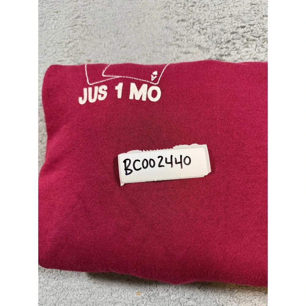 Unbranded Unisex Raglan Sweatshirt XL Maroon Playing Card Graphic Vintage Style